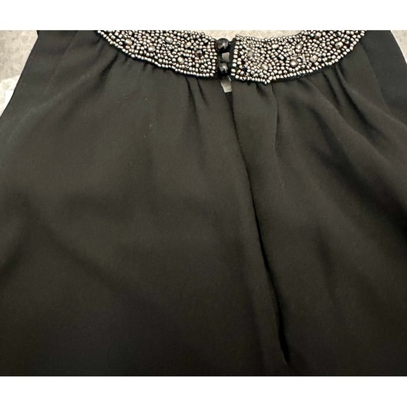 JULES & Leopold Black Trim Mock-Neck Blouse (Size XS) - Picture 5 of 9